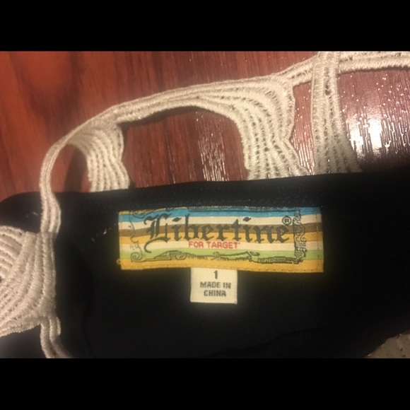 Black with white trim Libertine dress - Picture 3 of 3